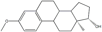 (13S,17S)-3-METHOXY-13-METHYL-7,8,9,11,12,13,14,15,16,17-DECAHYDRO-6H-CYCLOPENTA[A]PHENANTHREN-17-OL Struktur