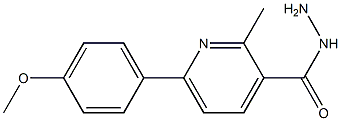 6-(4-METHOXYPHENYL)-2-METHYLPYRIDINE-3-CARBOHYDRAZIDE Struktur