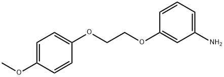 3-[2-(4-METHOXY-PHENOXY)-ETHOXY]-PHENYLAMINE Struktur