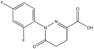 1-(2,4-DIFLUOROPHENYL)-6-OXO-1,4,5,6-TETRAHYDROPYRIDAZINE-3-CARBOXYLIC ACID Struktur