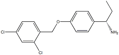 (1S)-1-(4-[(2,4-DICHLOROPHENYL)METHOXY]PHENYL)PROPYLAMINE Struktur