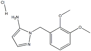 1-(2,3-DIMETHOXYBENZYL)-1H-PYRAZOL-5-AMINE HYDROCHLORIDE Struktur