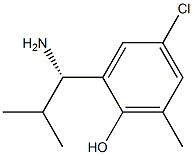 2-((1S)-1-AMINO-2-METHYLPROPYL)-4-CHLORO-6-METHYLPHENOL Struktur