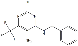 N4-BENZYL-2-CHLORO-6-(TRIFLUOROMETHYL)PYRIMIDINE-4,5-DIAMINE Struktur