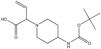 2-(4-BOC-AMINOPIPERIDIN-1-YL)-3-BUTENOIC ACID Struktur