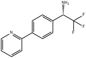 (1S)-2,2,2-TRIFLUORO-1-(4-(2-PYRIDYL)PHENYL)ETHYLAMINE Struktur