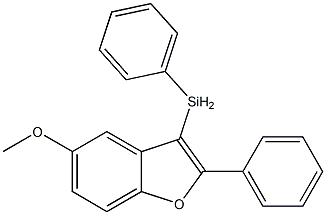 5-METHOXY-2-PHENYL-3-PHENYLSELANYL-BENZOFURAN Struktur