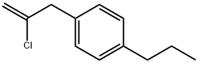 2-CHLORO-3-(4-N-PROPYLPHENYL)-1-PROPENE Struktur