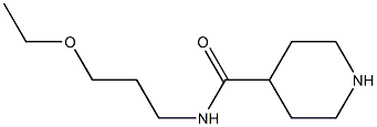 N-(3-ETHOXYPROPYL)PIPERIDINE-4-CARBOXAMIDE Struktur