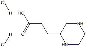 3-PIPERAZIN-2-YL-PROPIONIC ACID DIHYDROCHLORIDE Struktur