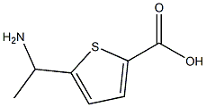 5-(1-AMINO-ETHYL)-THIOPHENE-2-CARBOXYLIC ACID Struktur