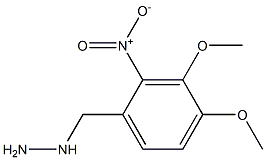 2-NITRO-3,4-DIMETHOXY-BENZYL-HYDRAZINE Struktur