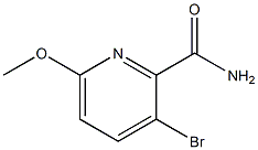 3-BROMO-6-METHOXYPYRIDINE-2-CARBOXAMIDE Struktur