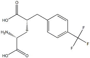 (2R,4R)-2-AMINO-4-(4-TRIFLUOROMETHYL-BENZYL)-PENTANEDIOIC ACID Struktur