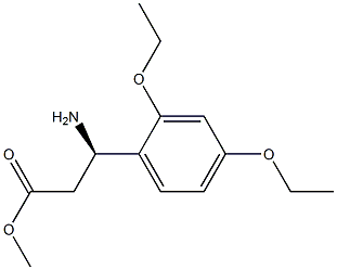 METHYL (3R)-3-AMINO-3-(2,4-DIETHOXYPHENYL)PROPANOATE Struktur