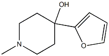 4-(2-FURYL)-4-HYDROXY-1-METHYLPIPERIDINE Struktur