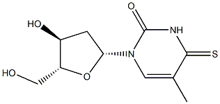 4-THIOTHYMIDINE, [3H]- Struktur