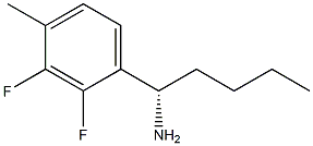 (1S)-1-(2,3-DIFLUORO-4-METHYLPHENYL)PENTYLAMINE Struktur