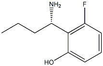 2-((1S)-1-AMINOBUTYL)-3-FLUOROPHENOL Struktur