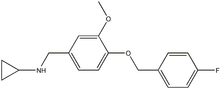 (1S)CYCLOPROPYL(4-[(4-FLUOROPHENYL)METHOXY]-3-METHOXYPHENYL)METHYLAMINE Struktur