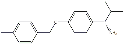 (1S)-2-METHYL-1-(4-[(4-METHYLPHENYL)METHOXY]PHENYL)PROPYLAMINE Struktur