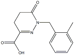 1-(2-METHYLBENZYL)-6-OXO-1,4,5,6-TETRAHYDROPYRIDAZINE-3-CARBOXYLIC ACID Struktur