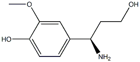 (R)-4-(1-AMINO-3-HYDROXY-PROPYL)-2-METHOXY-PHENOL Struktur