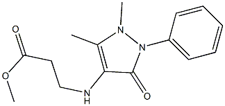 METHYL 3-[(1,5-DIMETHYL-3-OXO-2-PHENYL-2,3-DIHYDRO-1H-PYRAZOL-4-YL)AMINO]PROPANOATE Struktur