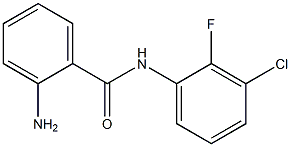 2-AMINO-N-(3-CHLORO-2-FLUOROPHENYL)BENZAMIDE Struktur