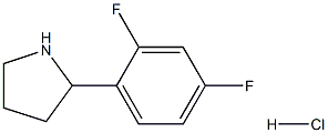 2-(2,4-DIFLUORO-PHENYL)-PYRROLIDINE HYDROCHLORIDE Struktur