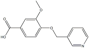 3-METHOXY-4-(PYRIDIN-3-YLMETHOXY)BENZOIC ACID Struktur