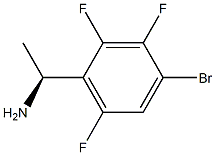 (1S)-1-(4-BROMO-2,3,6-TRIFLUOROPHENYL)ETHYLAMINE Struktur