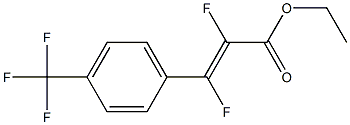 ETHYL (E)-2,3-DIFLUORO-3-(4-TRIFLUOROMETHYLPHENYL)-2-PROPENOATE Struktur