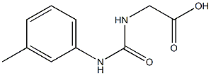 ([[(3-METHYLPHENYL)AMINO]CARBONYL]AMINO)ACETIC ACID Struktur