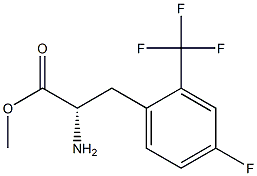 METHYL (2S)-2-AMINO-3-[4-FLUORO-2-(TRIFLUOROMETHYL)PHENYL]PROPANOATE Struktur