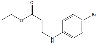 ETHYL 3-[(4-BROMOPHENYL)AMINO]PROPANOATE Struktur