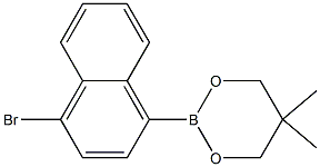 2-(4-BROMO-1-NAPHTHYL)-5,5-DIMETHYL-1,3,2-DIOXABORINANE Struktur