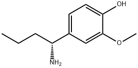 4-((1R)-1-AMINOBUTYL)-2-METHOXYPHENOL Struktur