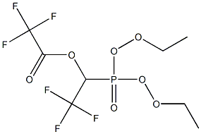 1-(DIETHOXYPHOSPHORYL)-2,2,2-TRIFLUOROETHYL TRIFLUOROACETATE Struktur