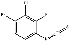 4-BROMO-3-CHLORO-2-FLUOROPHENYL ISOTHIOCYANATE Struktur