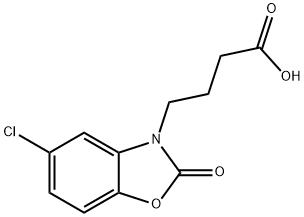 4-(5-CHLORO-2-OXO-BENZOOXAZOL-3-YL)-BUTYRIC ACID Struktur