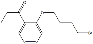 1-[2-(4-BROMO-BUTOXY)-PHENYL]-PROPAN-1-ONE Struktur