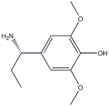 4-((1S)-1-AMINOPROPYL)-2,6-DIMETHOXYPHENOL Struktur