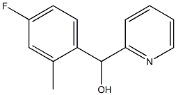 4-FLUORO-2-METHYLPHENYL-(2-PYRIDYL)METHANOL Struktur