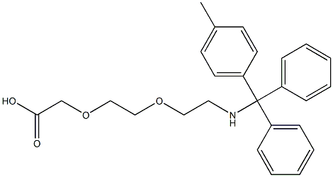 8-(4-METHYLTRITYL-AMINO)-3,6-DIOXAOCTANOIC ACID Struktur