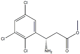 METHYL (3S)-3-AMINO-3-(2,3,5-TRICHLOROPHENYL)PROPANOATE Struktur