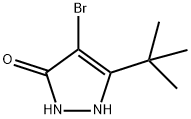 4-BROMO-3-(TERT-BUTYL)-1H-PYRAZOL-5-OL Struktur