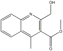 METHYL 2-(HYDROXYMETHYL)-4-METHYLQUINOLINE-3-CARBOXYLATE Struktur