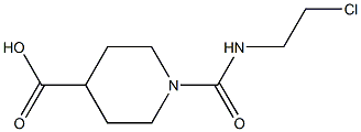 1-([(2-CHLOROETHYL)AMINO]CARBONYL)PIPERIDINE-4-CARBOXYLIC ACID Struktur