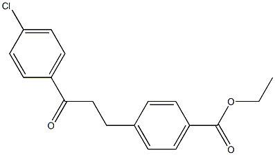 3-(4-CARBOETHOXYPHENYL)-4'-CHLOROPROPIOPHENONE Struktur